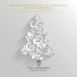 Menú Empresas Navidad 2014 Villa Padierna