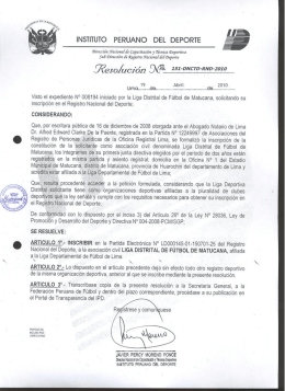 19 Abril 29t9 Lima ....... Visto el expediente No 998194 iniciado por