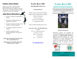 TAMPA BAY CDC - Tampa Bay Community Development Corporation