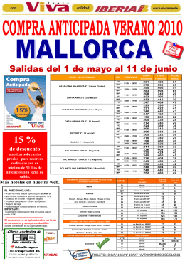 Mallorca 7 Noches en MP desde 342 Eur