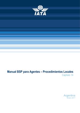 Manual BSP para Agentes – Procedimientos Locales