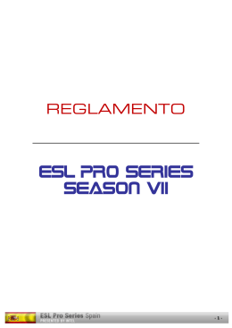 Rulebook ESL Pro Series Season VII Spain