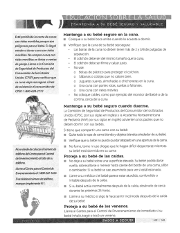 Mantenga a su bebé seguro en la cuna.