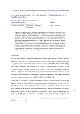 el papel de galileo galilei en la construcción histórica del