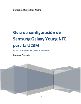 Guía de configuración de Samsung Galaxy Young NFC para la UC3M