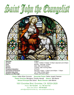 6-16-2013 - Saint John the Evangelist Catholic Church