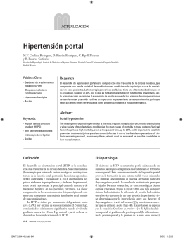 Hipertensión portal - ElsevierInstituciones