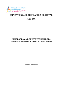 Reconversión Ganadera - Ministerio Agropecuario y Forestal, Magfor