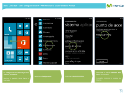 Nokia Lumia 820 - Configurar Internet en celular Windows Phone