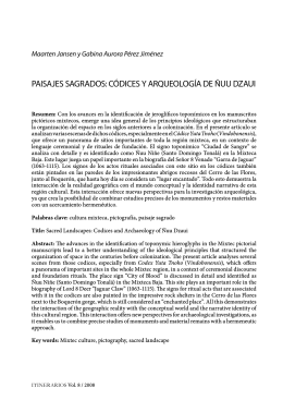 paisajes sagrados: códices y arqueología de ñuu dzaui