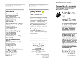 Servicios de Audífonos