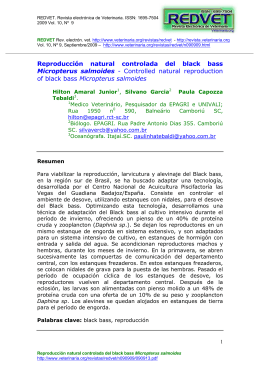 Reproducción natural controlada del black bass