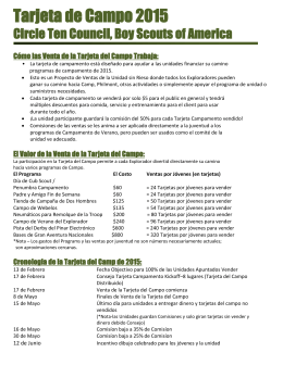 Tarjeta de Campo 2015