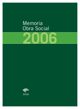 MEMORIA OBRA SOCIAL UNICAJA 2006 20Nov2007.qxp