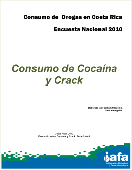Consumo de Cocaína y Crack - Biblioteca Virtual en Salud