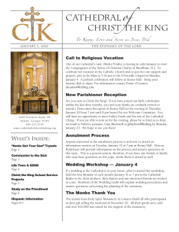 January 4 The Monks - Cathedral of Christ the King