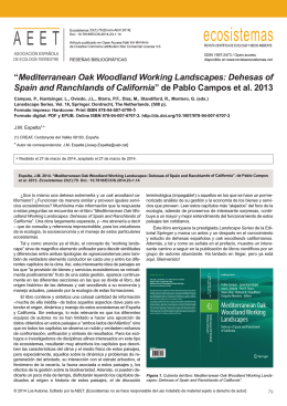 “Mediterranean Oak Woodland Working Landscapes: Dehesas of