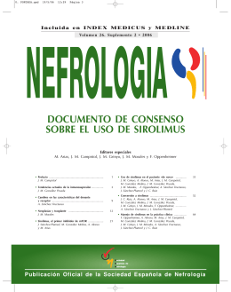 0. PORTADA.qxd - Revista Nefrologia