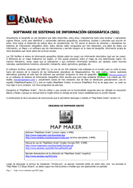 software de sistemas de información geográfica (sig)