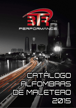 Catálogo BTR Alfombras Maletero 2015