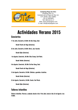 Actividades 2015