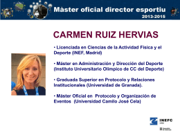 Sra. Carmen Ruiz Hervias.