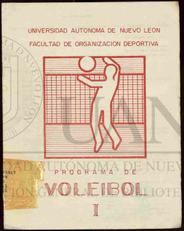 Programa de voleibol I.