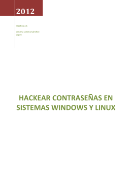 Hackear contraseñas en sistemas windows y linux