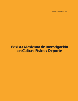 Revista Mexicana de Investigación en Cultura Física y