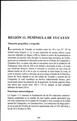 REGIÓN 11. PENÍNSULA DE YUCATÁN