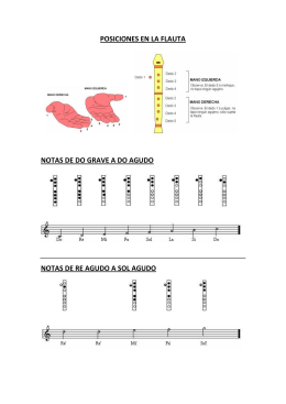 posiciones en la flauta notas de do grave a do agudo notas de re