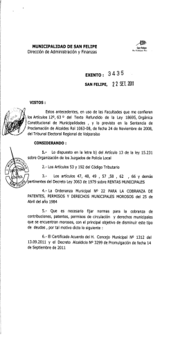 Normas para la Cobranza de Derechos Municipales que se