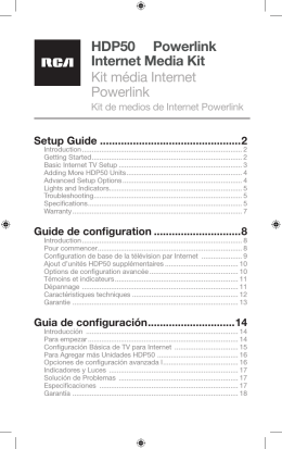 HDP50 Powerlink Internet Media Kit Kit média Internet