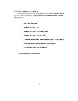 1. - VOLUMEN DE SOLIDOS