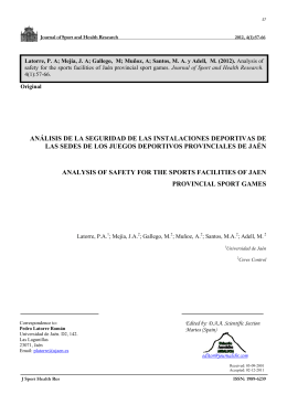 análisis de la seguridad de las instalaciones deportivas