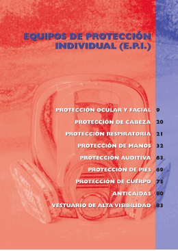 EQUIPOS DE PROTECCIÓN INDIVIDUAL (E.P.I.