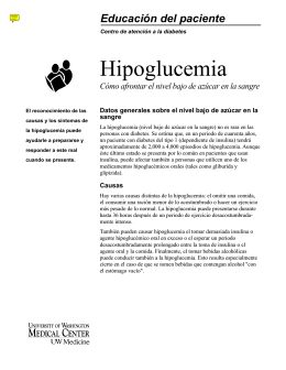 Hipoglucemia - UWMC Health On-Line