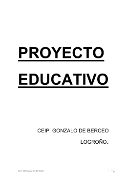 CEIP. GONZALO DE BERCEO LOGROÑO.