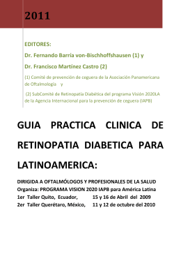 guia practica clinica de retinopatia diabetica para latinoamerica