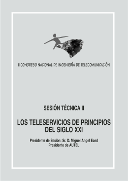 LOS TELESERVICIOS DE PRINCIPIOS DEL SIGLO XXI