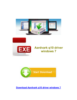 Aardvark q10 driver windows 7