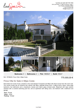 Finca Villa for Sale in Mijas Costa
