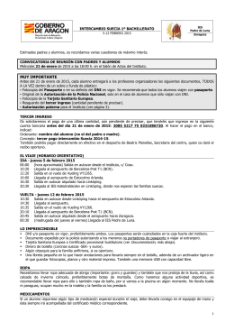 Información viaje - IES Pedro de Luna