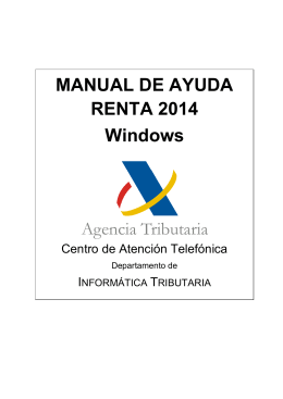 MANUAL DE AYUDA RENTA 2014 Windows