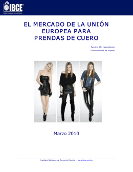 el mercado de la unión europea para prendas de cuero