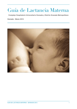 Guía de lactancia materna - Hospital Universitario Virgen de las