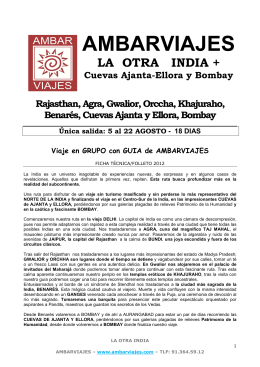 2012 FT LA OTRA INDIA + Ajanta-Ellora