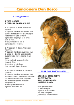 Cancionero Don Bosco - Salesianos en España