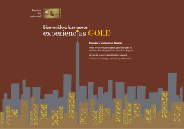 experienc as GOLD - American Express