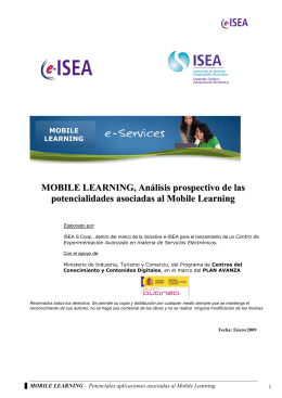 Informe 4, Mobile Learning